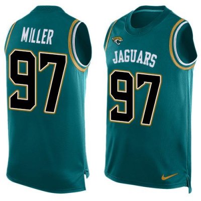 Jerseys Factory Cheap Nike Jaguars #97 Roy Miller Teal Green Tea