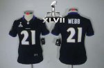 Jerseys Factory Cheap Nike Ravens #21 Lardarius Webb Black Alter