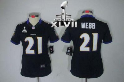 Jerseys Factory Cheap Nike Ravens #21 Lardarius Webb Black Alter