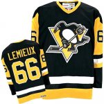 Jerseys Factory Cheap Penguins #66 Mario Lemieux Black CCM Throw