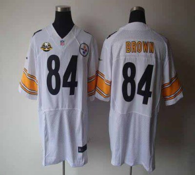Jerseys Factory Cheap Nike Steelers #84 Antonio Brown White With
