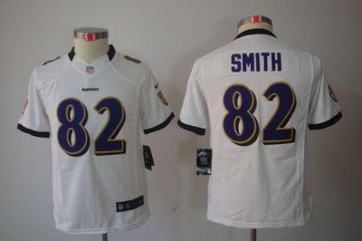Jerseys Factory Cheap Nike Ravens #82 Torrey Smith White Youth E