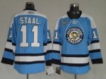 Jerseys Factory Cheap Penguins #11 Jordan Staal Embroidered Blue