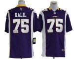 Jerseys Factory Cheap Nike Vikings #75 Matt Kalil Purple Team Co