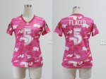 Jerseys Factory Cheap Nike Ravens #5 Joe Flacco Pink Women's Emb