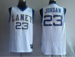 Jerseys Factory Cheap Bulls #23 Jordan Embroidered White Laney H