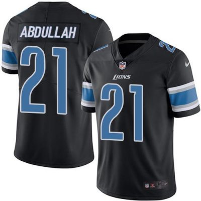 Jerseys Factory Cheap Nike Lions #21 Ameer Abdullah Black Men's