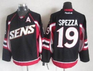 Jerseys Factory Cheap Senators #19 Jason Spezza Black Throwback