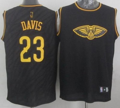 Jerseys Factory Cheap Pelicans #23 Anthony Davis Black Precious