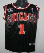 Jerseys Factory Cheap Bulls #1 Derrick Rose Black With 20TH Embr