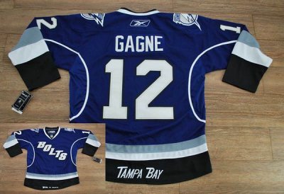 Jerseys Factory Cheap Lightning #12 Simon Gagne Embroidered Blue
