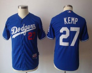 Jerseys Factory Cheap Dodgers #27 Matt Kemp Blue Embroidered You