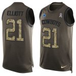 Jerseys Factory Cheap Nike Cowboys #21 Ezekiel Elliott Green Men