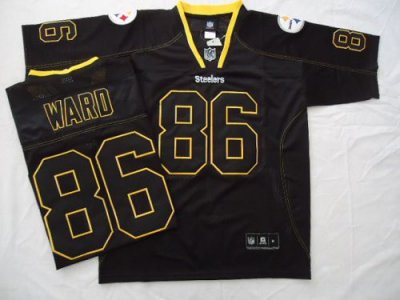 Jerseys Factory Cheap Steelers #86 Hines Ward Black Field Shadow