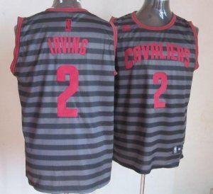 Jerseys Factory Cheap Cavaliers #2 Kyrie Irving Black/Grey Groov