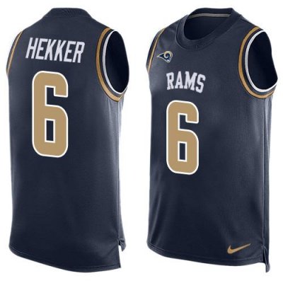 Jerseys Factory Cheap Nike Rams #6 Johnny Hekker Navy Blue Team
