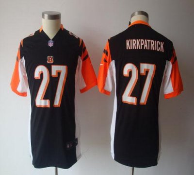 Jerseys Factory Cheap Nike Bengals #27 Dre Kirkpatrick Black Tea