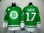 Jerseys Factory Cheap Bruins #17 Milan Lucic Green St. Patty's D