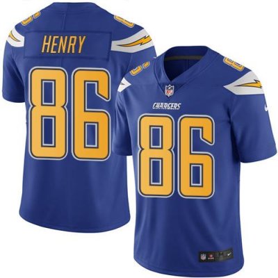Jerseys Factory Cheap Nike Chargers #86 Hunter Henry Electric Bl