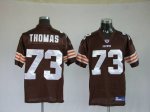 Jerseys Factory Cheap Browns #73 Joe Thomas Brown Stitched NFL J