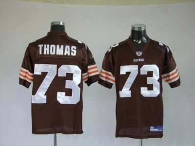 Jerseys Factory Cheap Browns #73 Joe Thomas Brown Stitched NFL J