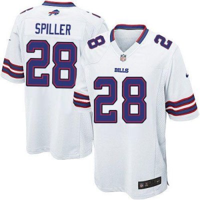 Jerseys Factory Cheap Nike Bills #28 C.J. Spiller White Youth Em