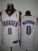Jerseys Factory Cheap Thunder #0 Russell Westbrook Stitched Whit