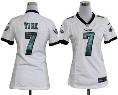 Jerseys Factory Cheap Nike Eagles #7 Michael Vick White Women's