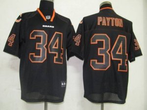 Jerseys Factory Cheap Bears #34 Walter Payton Lights Out Black S