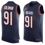 Jerseys Factory Cheap Nike Bears #91 Eddie Goldman Navy Blue Tea