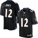 Jerseys Factory Cheap Nike Ravens #12 Jacoby Jones Black Alterna