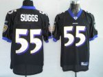 Jerseys Factory Cheap Ravens #55 Terrell Suggs Black Stitched NF