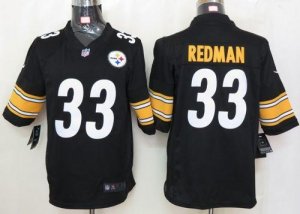 Jerseys Factory Cheap Nike Steelers #33 Isaac Redman Black Team