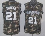Jerseys Factory Cheap Spurs #21 Tim Duncan Camo Stealth Collecti