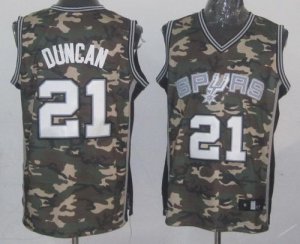 Jerseys Factory Cheap Spurs #21 Tim Duncan Camo Stealth Collecti