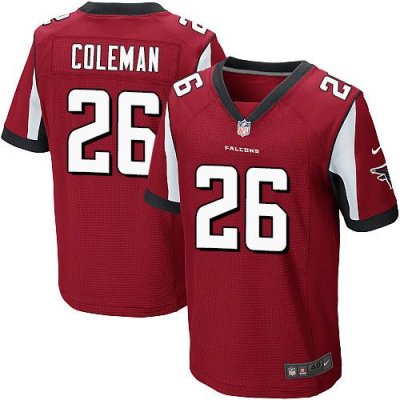 Jerseys Factory Cheap Nike Falcons #26 Tevin Coleman Red Team Co