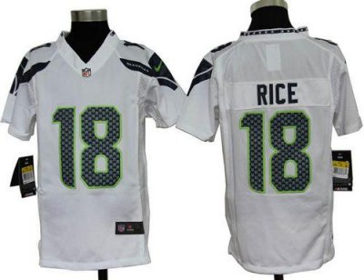 Jerseys Factory Cheap Nike Seahawks #18 Sidney Rice White Youth