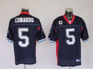Jerseys Factory Cheap Bills #5 Trent Edwards Navy Blue Embroider
