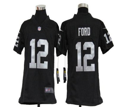 Jerseys Factory Cheap Nike Raiders #12 Jacoby Ford Black Team Co