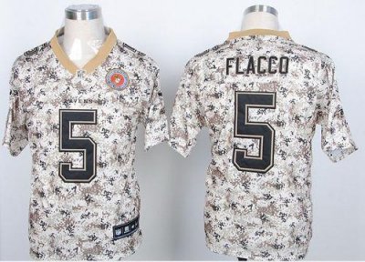 Jerseys Factory Cheap Nike Ravens #5 Joe Flacco Camo USMC Men's