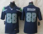 Jerseys Factory Cheap Nike Seahawks #88 Jimmy Graham Steel Blue