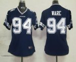 Jerseys Factory Cheap Nike Cowboys #94 DeMarcus Ware Navy Blue T