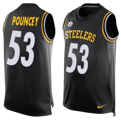 Jerseys Factory Cheap Nike Steelers #53 Maurkice Pouncey Black T