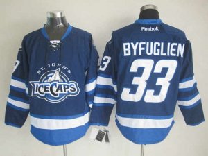 Jerseys Factory Cheap Jets #33 Dustin Byfuglien Dark Blue St. Jo
