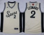 Jerseys Factory Cheap Spurs #2 Kawhi Leonard Cream 2015-2016 Chr