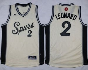 Jerseys Factory Cheap Spurs #2 Kawhi Leonard Cream 2015-2016 Chr