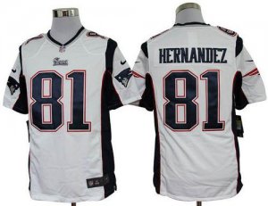 Jerseys Factory Cheap Nike Patriots #81 Aaron Hernandez White Me