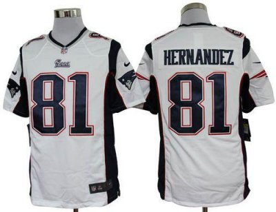 Jerseys Factory Cheap Nike Patriots #81 Aaron Hernandez White Me
