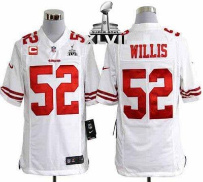 Jerseys Factory Cheap Nike 49ers #52 Patrick Willis White With C