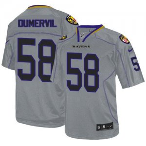 Jerseys Factory Cheap Nike Ravens #58 Elvis Dumervil Lights Out